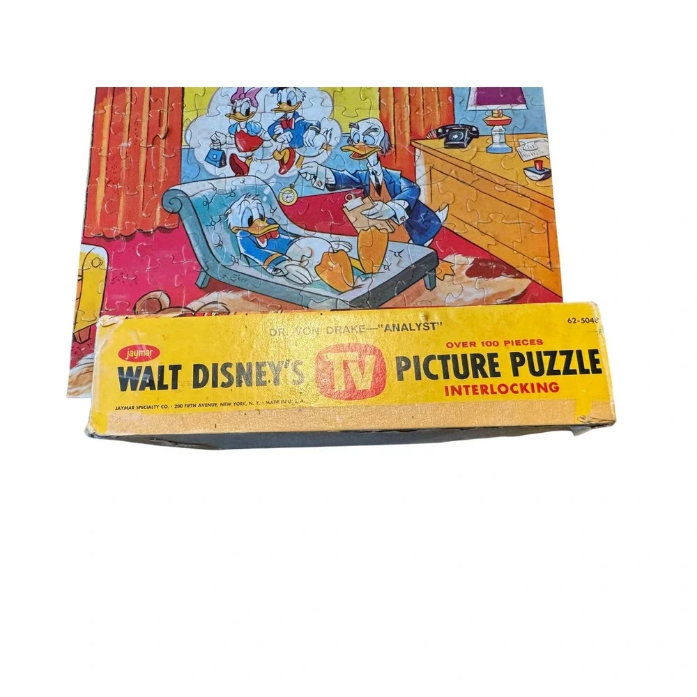 Vintage‎ Walt Disney Picture Puzzle Jaymar Dr Von Drake 100 Pieces MCMLXII